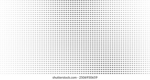 Abstract halftone wave dotted background. Futuristic twisted grunge pattern, dot, circles. Vector modern optical pop art texture for posters. eps 10	