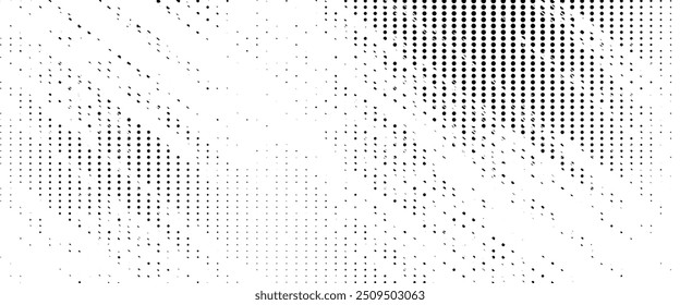 Abstract halftone wave dotted background. Grunge pattern