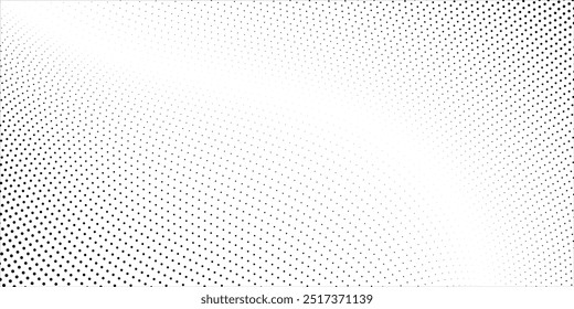 Abstract halftone wave dotted background. Futuristic twisted grunge pattern, dot, circles. Vector modern optical pop art texture for posters, business cards, cover,ilustration	