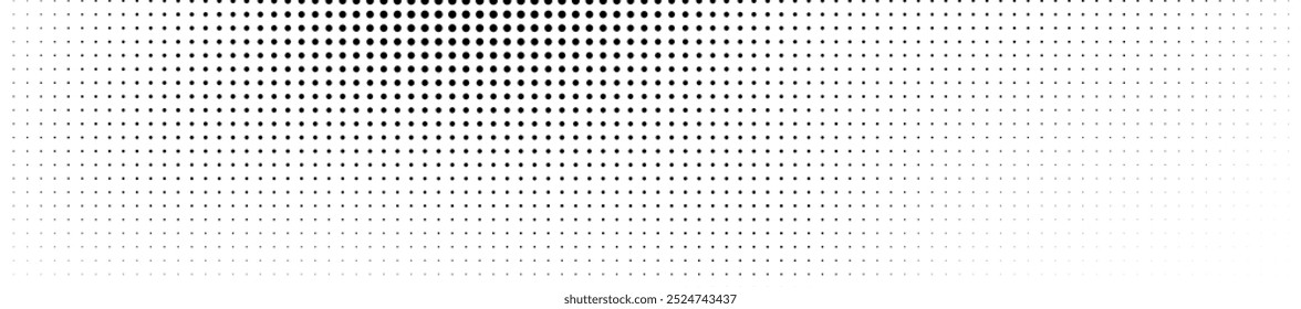 Abstract halftone wave dotted background. Futuristic twisted grunge pattern, dot, circles. Vector modern optical pop art texture for posters, business cards, cover, labels mock-up, stickers layout