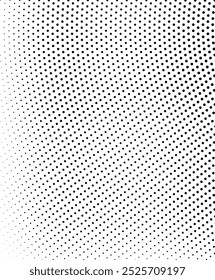 Abstrakte Halbtonwelle, gepunkteter Hintergrund. Futuristisches verdrehtes Grunge-Muster, Punkt, Kreise. Vektormoderne optische Pop Art Textur für Poster, Visitenkarten, Cover, Labels mock-up, Aufkleber Layout