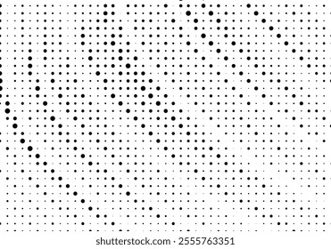 Abstract halftone wave dotted background. Halftone grunge pattern with square. Vector halftone modern pop art twisted texture for poster, cover, business card, postcard, art label layout, sticker.