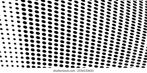 Abstract halftone wave dotted background. Halftone grunge pattern with square. Vector halftone modern pop art twisted texture for poster, cover, business card, postcard, art label layout, sticker.