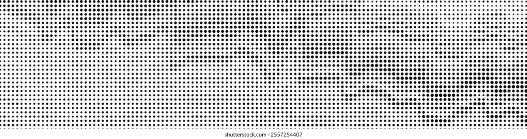 Abstract halftone wave dotted background. Halftone grunge pattern with square. Vector halftone modern pop art twisted texture for poster, cover, business card, postcard, art label layout, sticker.