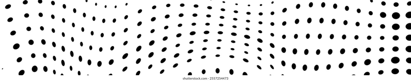 Abstract halftone wave dotted background. Halftone grunge pattern with square. Vector halftone modern pop art twisted texture for poster, cover, business card, postcard, art label layout, sticker.