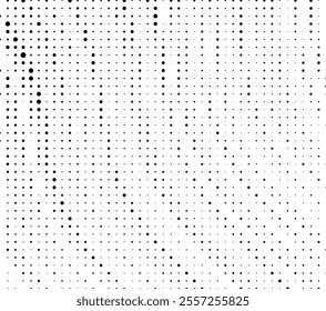 Abstract halftone wave dotted background. Halftone grunge pattern with square. Vector halftone modern pop art twisted texture for poster, cover, business card, postcard, art label layout, sticker.