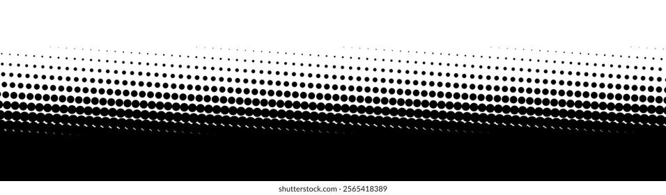 Abstract halftone wave dotted background. Halftone grunge pattern with square. Vector halftone modern pop art twisted texture for poster, cover, business card, postcard, art label layout, sticker.