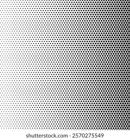 Abstract halftone wave dotted background. Halftone grunge pattern with square. Vector halftone modern pop art twisted texture for poster, cover, business card, postcard, art label layout, sticker.