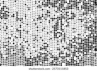 Abstract halftone wave dotted background. Futuristic twisted grunge pattern, dot, circles.  Vector modern optical pop art texture for posters, business cards, cover, labels mock-up, stickers layout.