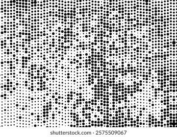 Abstract halftone wave dotted background. Futuristic twisted grunge pattern, dot, circles.  Vector modern optical pop art texture for posters, business cards, cover, labels mock-up, stickers layout.