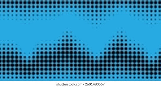 Abstract halftone wave dotted background. Futuristic twisted grunge pattern, star.vector