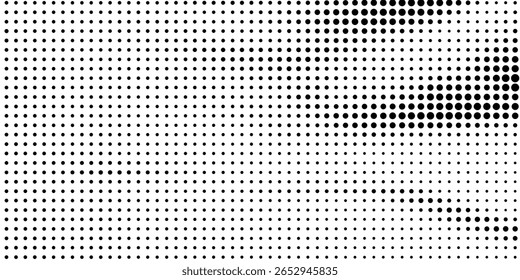Abstrakte Halbtonwelle, gepunkteter Hintergrund. Halbton-Grunge-Muster mit Quadrat. Vektor Halbton moderne Pop Art verdrehte Textur für Poster, Visitenkarte, Postkarte, Art Label Layout, Aufkleber. EPS10