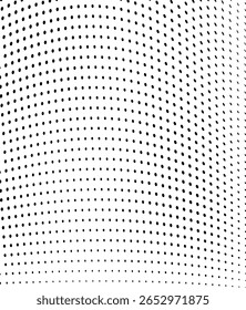 Abstract halftone wave dotted background. Halftone twisted grunge pattern, dot, circle.  Vector modern optical halftone pop art texture for poster, business card, cover, label mock-up, sticker layout