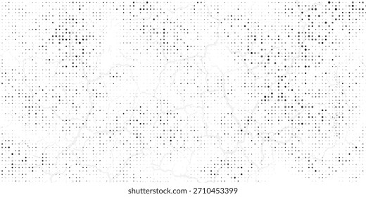 Abstract halftone wave dotted background. Fantastic monochrome texture.
