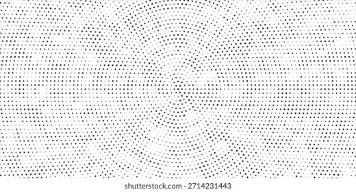 Plano de fundo pontilhado de onda de meio-tom abstrato. Padrão grunge trançado futurista, ponto, círculos