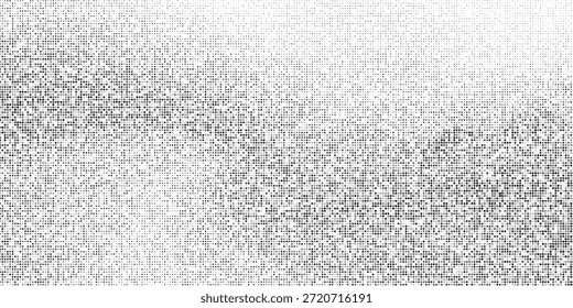 Abstract halftone wave dotted background. Fantastic monochrome texture.	
