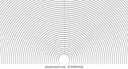 Abstractas fondo punteado de onda de medio tono. Patrón de grunge retorcido semitono, punto, círculo.  Textura óptica moderna del arte pop del semitono del Vector para el cartel, tarjeta de visita, cubierta, maqueta de la etiqueta, diseño de la etiqueta