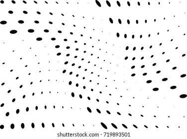 Abstract halftone wave dotted background. Futuristic grunge pattern, dot, circles.  Vector modern optical pop art texture for posters, sites, business cards, cover, labels mock-up, stickers layout