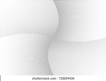 Abstract halftone wave dotted background. Futuristic grunge pattern, dot, circles.  Vector modern optical pop art texture for posters, sites, business cards, cover, labels mock-up, stickers layout