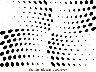 Abstract halftone wave dotted background. Futuristic grunge pattern, dot, circles.  Vector modern optical pop art texture for posters, sites, business cards, cover, labels mock-up, stickers layout