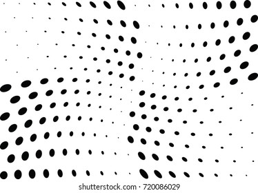 Abstract halftone wave dotted background. Futuristic grunge pattern, dot, circles.  Vector modern optical pop art texture for posters, sites, business cards, cover, labels mock-up, stickers layout