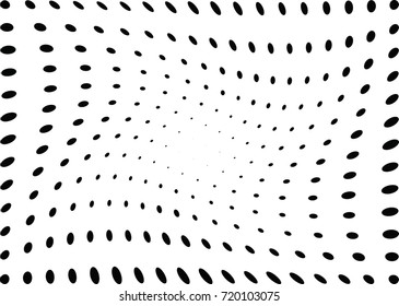 Abstract halftone wave dotted background. Futuristic grunge pattern, dot, circles.  Vector modern optical pop art texture for posters, sites, business cards, cover, labels mock-up, stickers layout