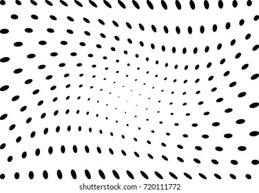 Abstract halftone wave dotted background. Futuristic grunge pattern, dot, circles.  Vector modern optical pop art texture for posters, sites, business cards, cover, labels mock-up, stickers layout