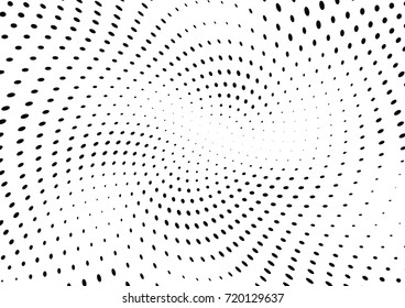 Abstract halftone wave dotted background. Futuristic grunge pattern, dot, circles.  Vector modern optical pop art texture for posters, sites, business cards, cover, labels mock-up, stickers layout