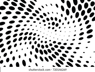 Abstract halftone wave dotted background. Futuristic grunge pattern, dot, circles.  Vector modern optical pop art texture for posters, sites, business cards, cover, labels mock-up, stickers layout