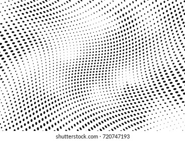 Abstract halftone wave dotted background. Futuristic grunge pattern, dot, circles.  Vector modern optical pop art texture for posters, sites, business cards, cover, labels mock-up, stickers layout