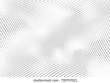 Abstract halftone wave dotted background. Futuristic grunge pattern, dot, circles.  Vector modern optical pop art texture for posters, sites, business cards, cover, labels mock-up, stickers layout