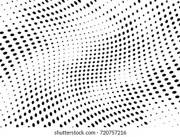 Abstract halftone wave dotted background. Futuristic grunge pattern, dot, circles.  Vector modern optical pop art texture for posters, sites, business cards, cover, labels mock-up, stickers layout