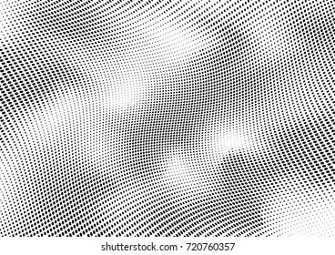 Abstract halftone wave dotted background. Futuristic grunge pattern, dot, circles.  Vector modern optical pop art texture for posters, sites, business cards, cover, labels mock-up, stickers layout