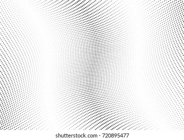 Abstract halftone wave dotted background. Monochrome grunge pattern with square.  Vector modern pop art texture for posters, sites, cover, business cards, postcards, art labels layout, stickers.