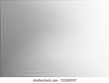 Abstract halftone wave dotted background. Futuristic grunge pattern, dot, circles.  Vector modern optical pop art texture for posters, sites, business cards, cover, labels mock-up, stickers layout