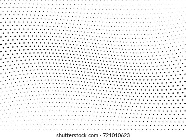 Abstract halftone wave dotted background. Futuristic grunge pattern, dot, circles.  Vector modern optical pop art texture for posters, sites, business cards, cover, labels mock-up, stickers layout