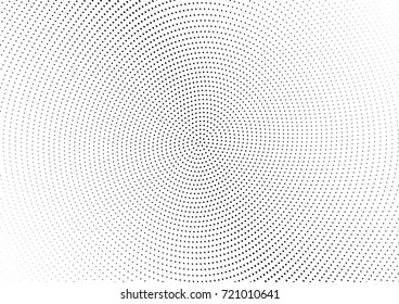 Abstract halftone wave dotted background. Futuristic grunge pattern, dot, circles.  Vector modern optical pop art texture for posters, sites, business cards, cover, labels mock-up, stickers layout