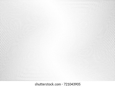 Abstract halftone wave dotted background. Futuristic grunge pattern, dot, circles.  Vector modern optical pop art texture for posters, sites, business cards, cover, labels mock-up, stickers layout
