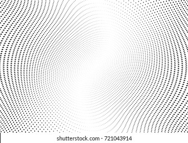 Abstract halftone wave dotted background. Futuristic grunge pattern, dot, circles.  Vector modern optical pop art texture for posters, sites, business cards, cover, labels mock-up, stickers layout