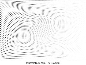 Abstract halftone wave dotted background. Futuristic grunge pattern, dot, circles.  Vector modern optical pop art texture for posters, sites, business cards, cover, labels mock-up, stickers layout