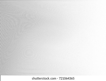 Abstract halftone wave dotted background. Futuristic grunge pattern, dot, circles.  Vector modern optical pop art texture for posters, sites, business cards, cover, labels mock-up, stickers layout