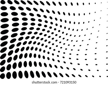 Abstract halftone wave dotted background. Futuristic grunge pattern, dot, circles.  Vector modern optical pop art texture for posters, sites, business cards, cover, labels mock-up, stickers layout