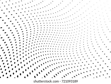 Abstract halftone wave dotted background. Futuristic grunge pattern, dot, circles.  Vector modern optical pop art texture for posters, sites, business cards, cover, labels mock-up, stickers layout