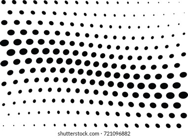 Abstract halftone wave dotted background. Futuristic grunge pattern, dot, circles.  Vector modern optical pop art texture for posters, sites, business cards, cover, labels mock-up, stickers layout