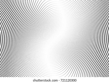 Abstract halftone wave dotted background. Futuristic grunge pattern, dot, circles.  Vector modern optical pop art texture for posters, sites, business cards, cover, labels mock-up, stickers layout
