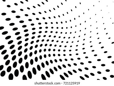 Abstract halftone wave dotted background. Futuristic grunge pattern, dot, circles.  Vector modern optical pop art texture for posters, sites, business cards, cover, labels mock-up, stickers layout