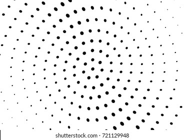 Abstract halftone wave dotted background. Futuristic grunge pattern, dot, circles.  Vector modern optical pop art texture for posters, sites, business cards, cover, labels mock-up, stickers layout