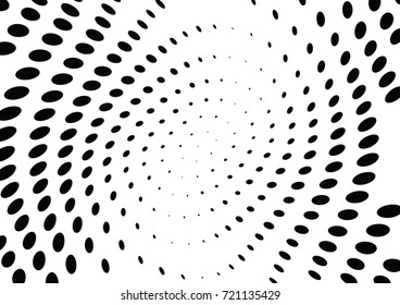 Abstract halftone wave dotted background. Futuristic grunge pattern, dot, circles.  Vector modern optical pop art texture for posters, sites, business cards, cover, labels mock-up, stickers layout