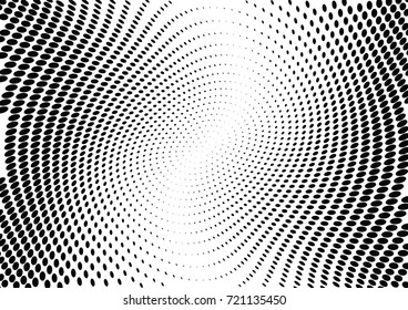 Abstract halftone wave dotted background. Futuristic grunge pattern, dot, circles.  Vector modern optical pop art texture for posters, sites, business cards, cover, labels mock-up, stickers layout