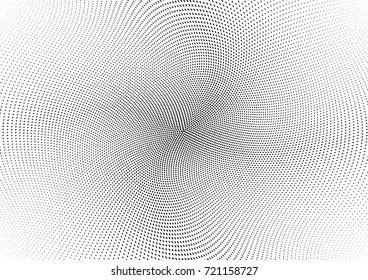 Abstract halftone wave dotted background. Futuristic grunge pattern, dot, circles.  Vector modern optical pop art texture for posters, sites, business cards, cover, labels mock-up, stickers layout